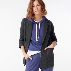 J. crew Grey Sophie Open Front Cardigan Sweater Blazer